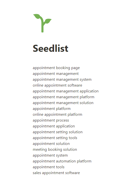 Notion Seedlist