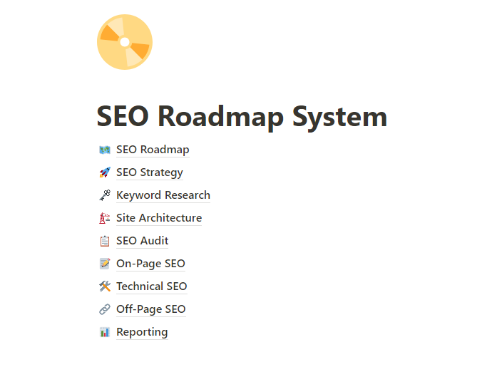 SEO Roadmap System