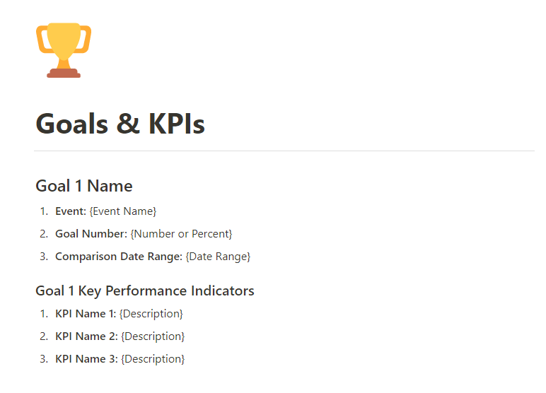 SEO Goals & KPIs