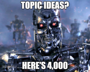 4,000 topic ideas ChatGPT