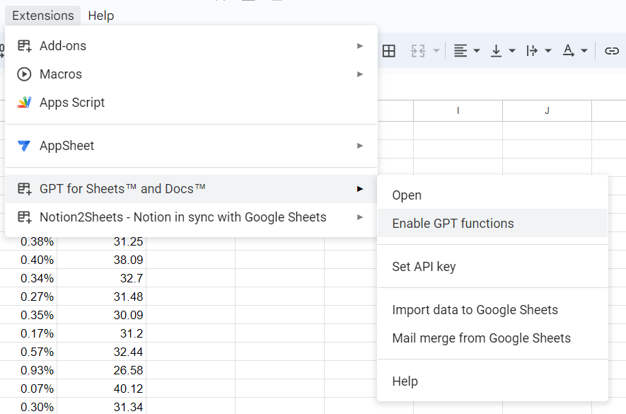 Enable GPT Functions