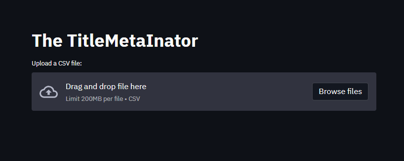 titlemetainator web app