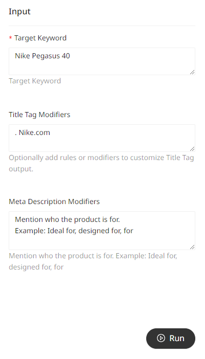 Title Meta Modifiers