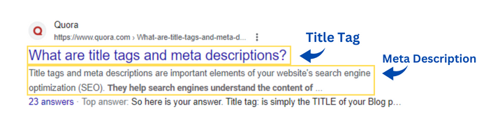 Title Tag & Meta Description Exaplined