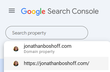 How to find your GSC Property Name